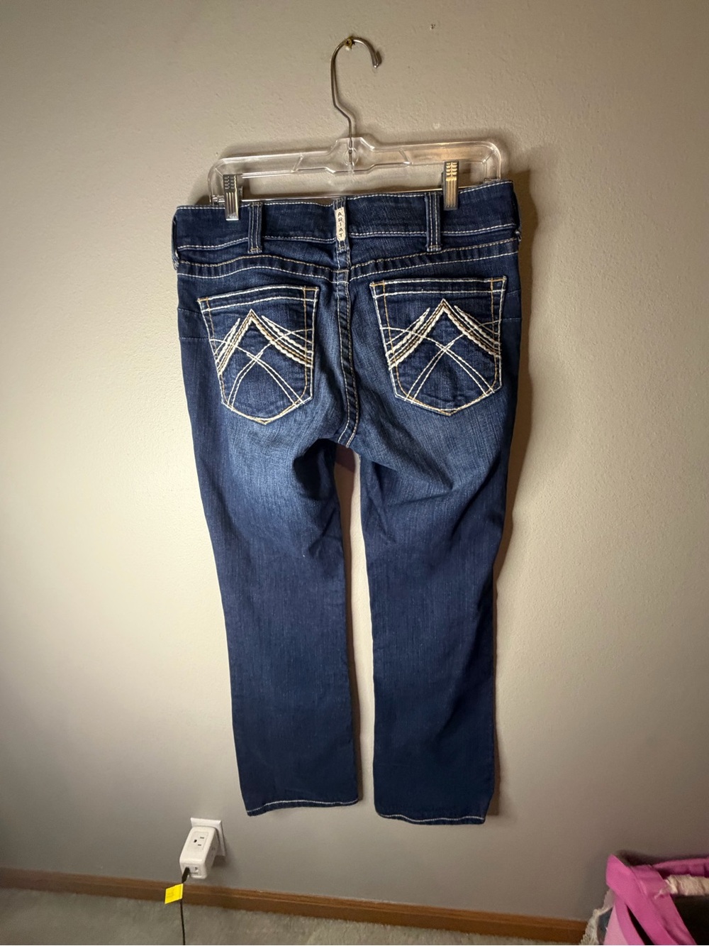 ARIAT WOMEN'S MID RISE BOOT CUT REAL RIDING JEANS size 31 L